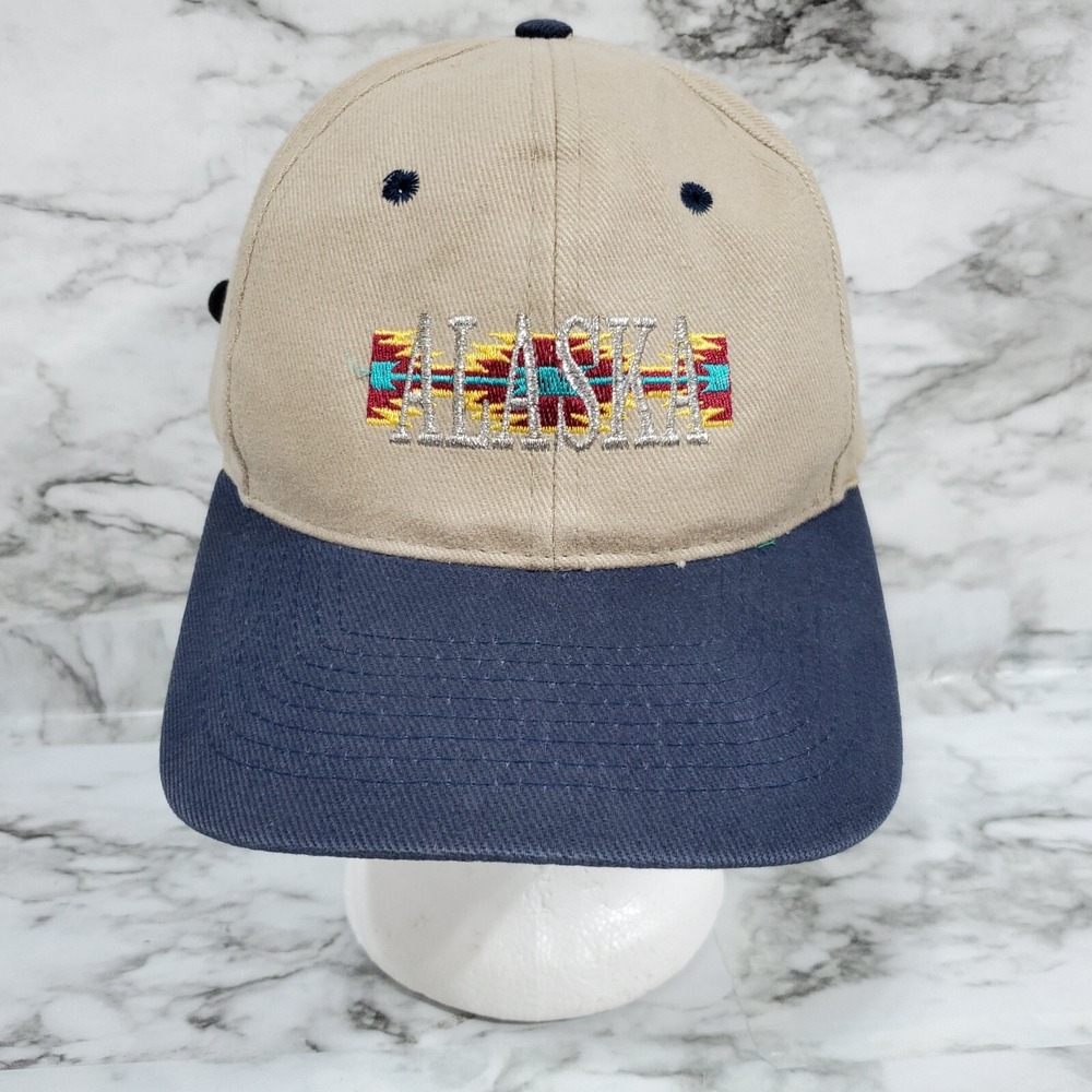 Alaska Cap Adults One Size Beige Cotton Fits All Baseball Style Buckle Closure